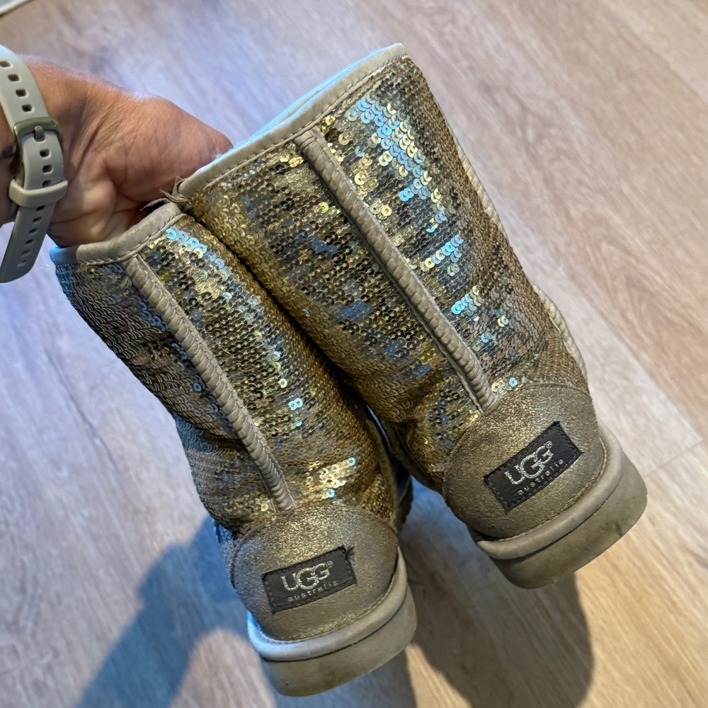 UGG Australia Gold Sequin Boots